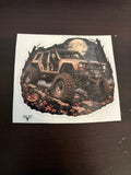 Halloween Jeep XJ Sticker