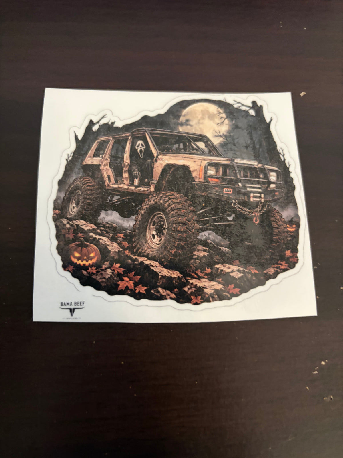 Halloween Jeep XJ Sticker