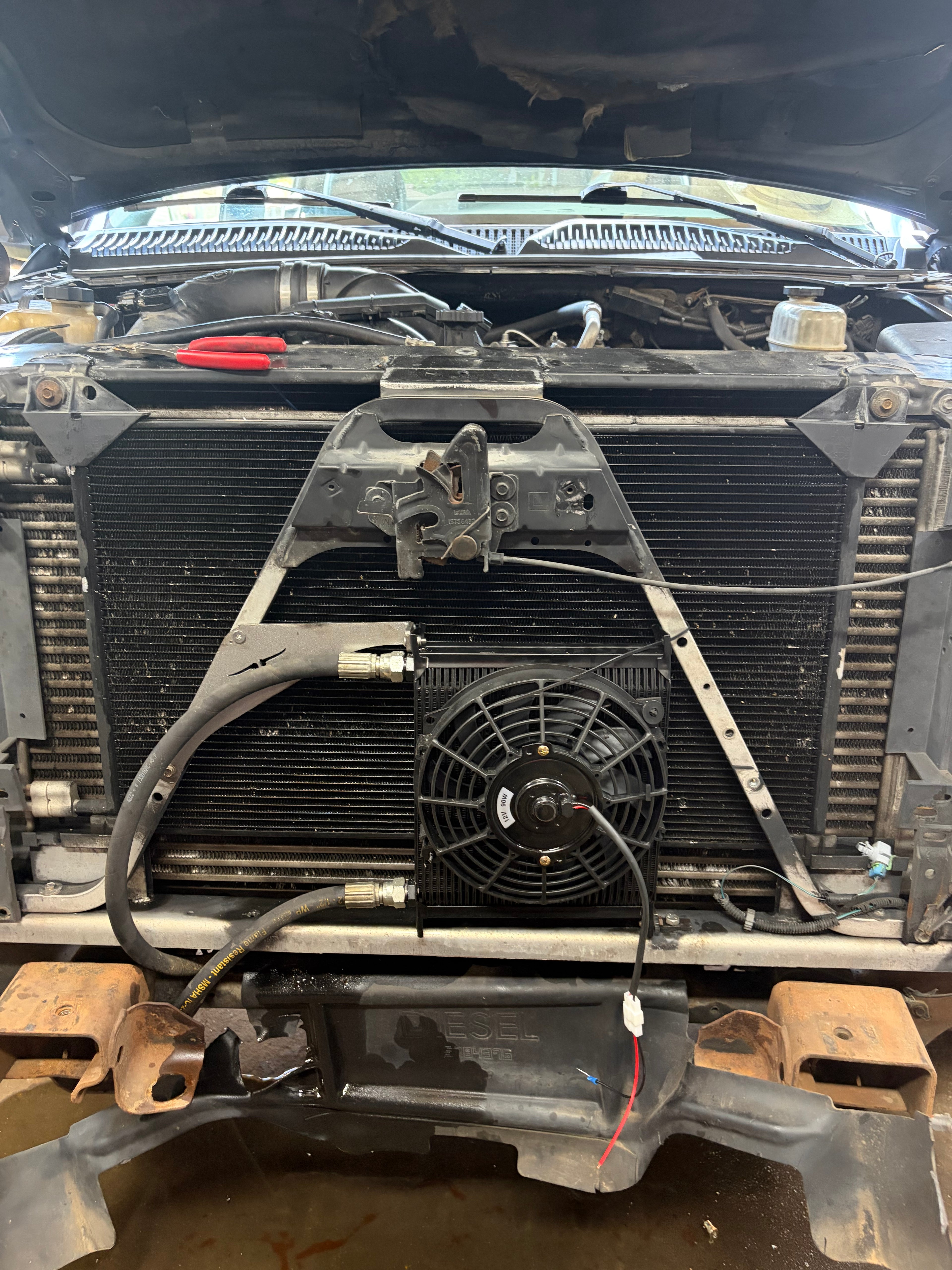 GMT800 American Volt Transmission Cooler Brackets